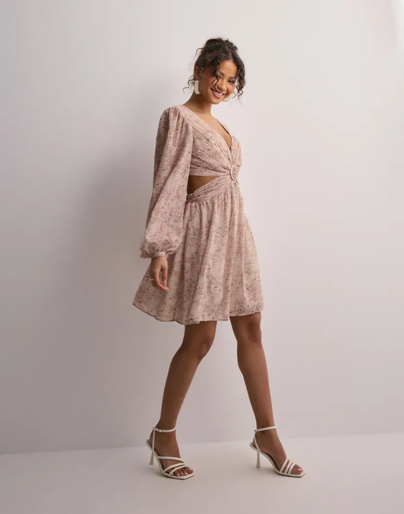 Kaufen Malina Fiora cut-out chiffon mini dress - Mist