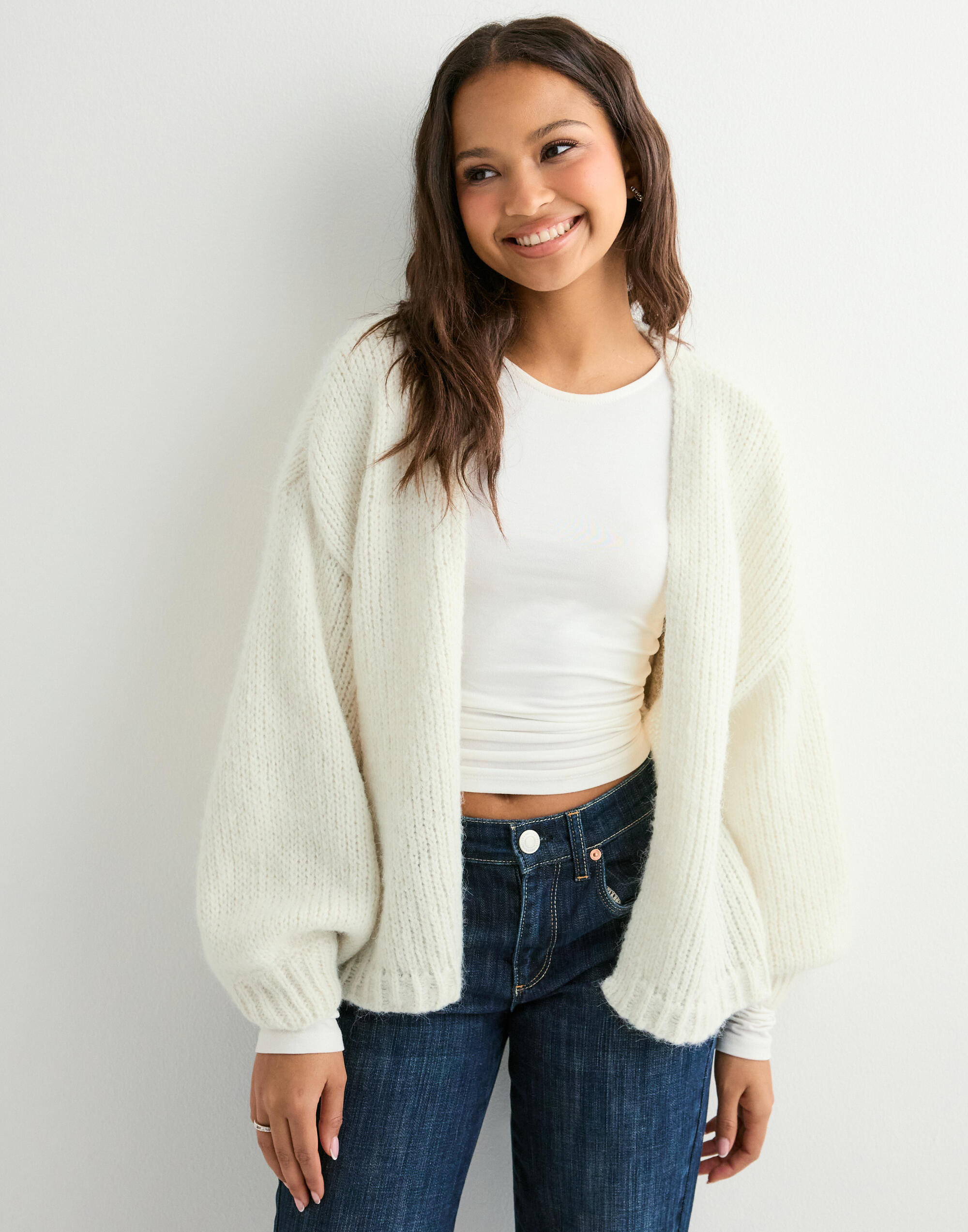 Maybe open cardigan