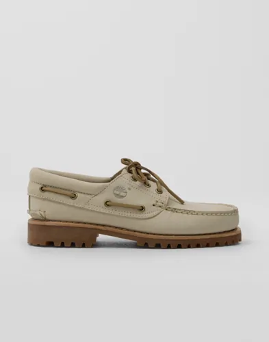 Timberland Authentic båtsko i beige med snörning