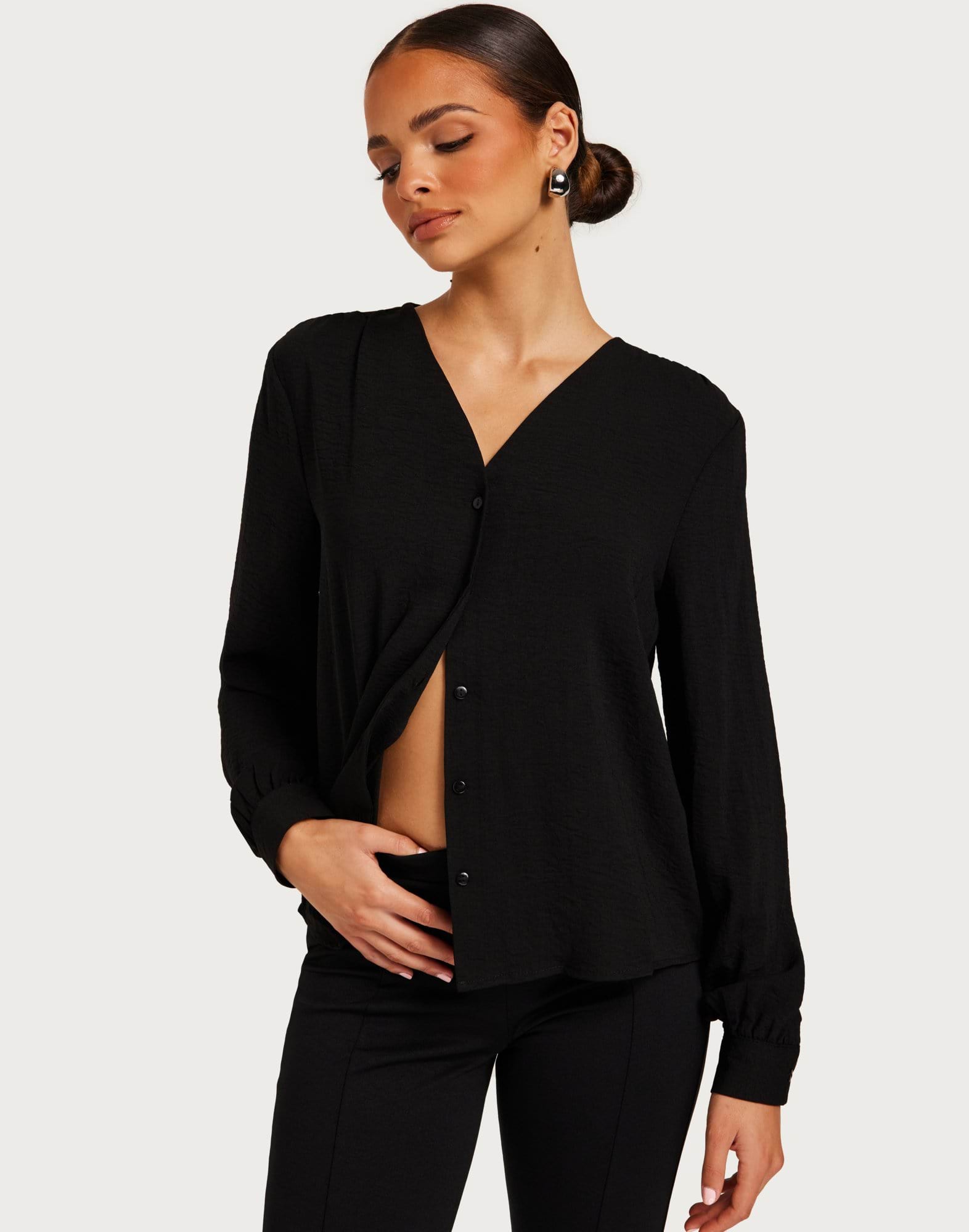 JDYDIVYA L/S V-NECK SHIRT WVN