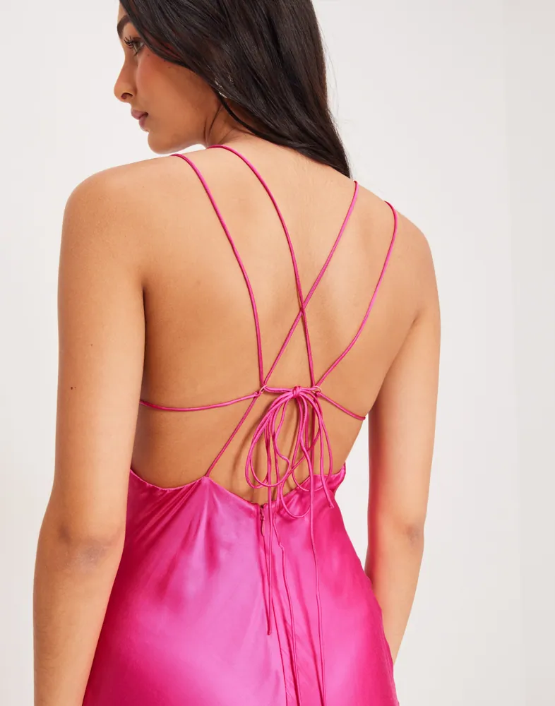 Buy Bardot LUCIA MIDI SLIP DRESS - Hot Pink | Nelly.com