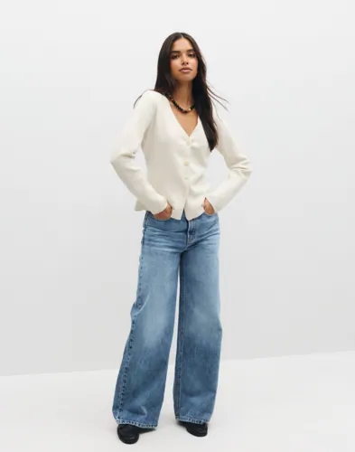 VERO MODA Vmmille Ls V-Neck Cardigan Noos dam – bild 3
