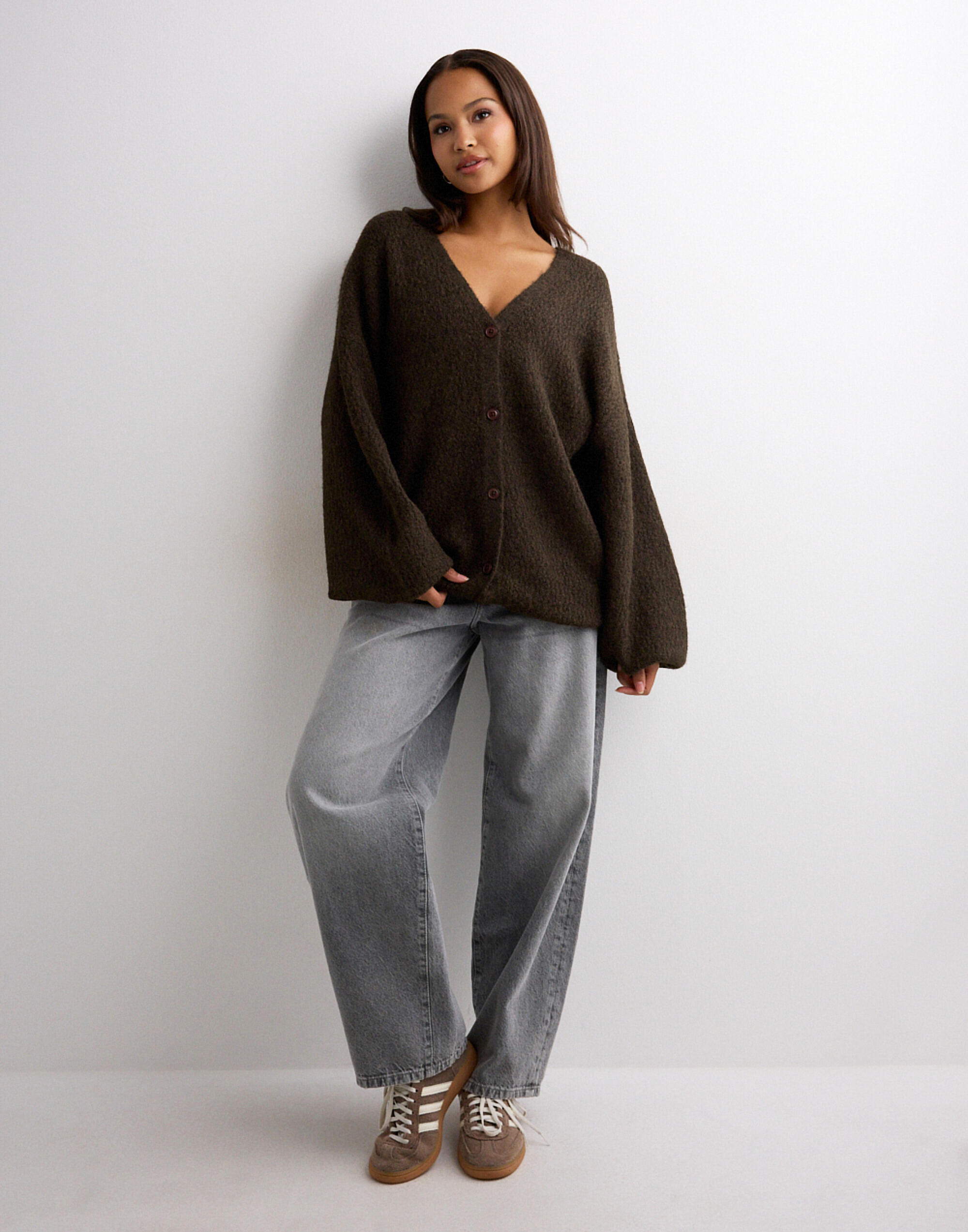【未使用】Volume Knit Cardigan　L'Appartement Buy Nelly Volume Knit Cardigan - Brown | Nelly.com