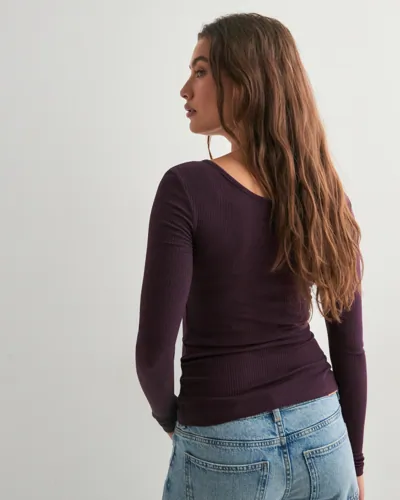PIECES Pckitte Ls Top Noos Bc långärmade t-shirt dam – bild 2
