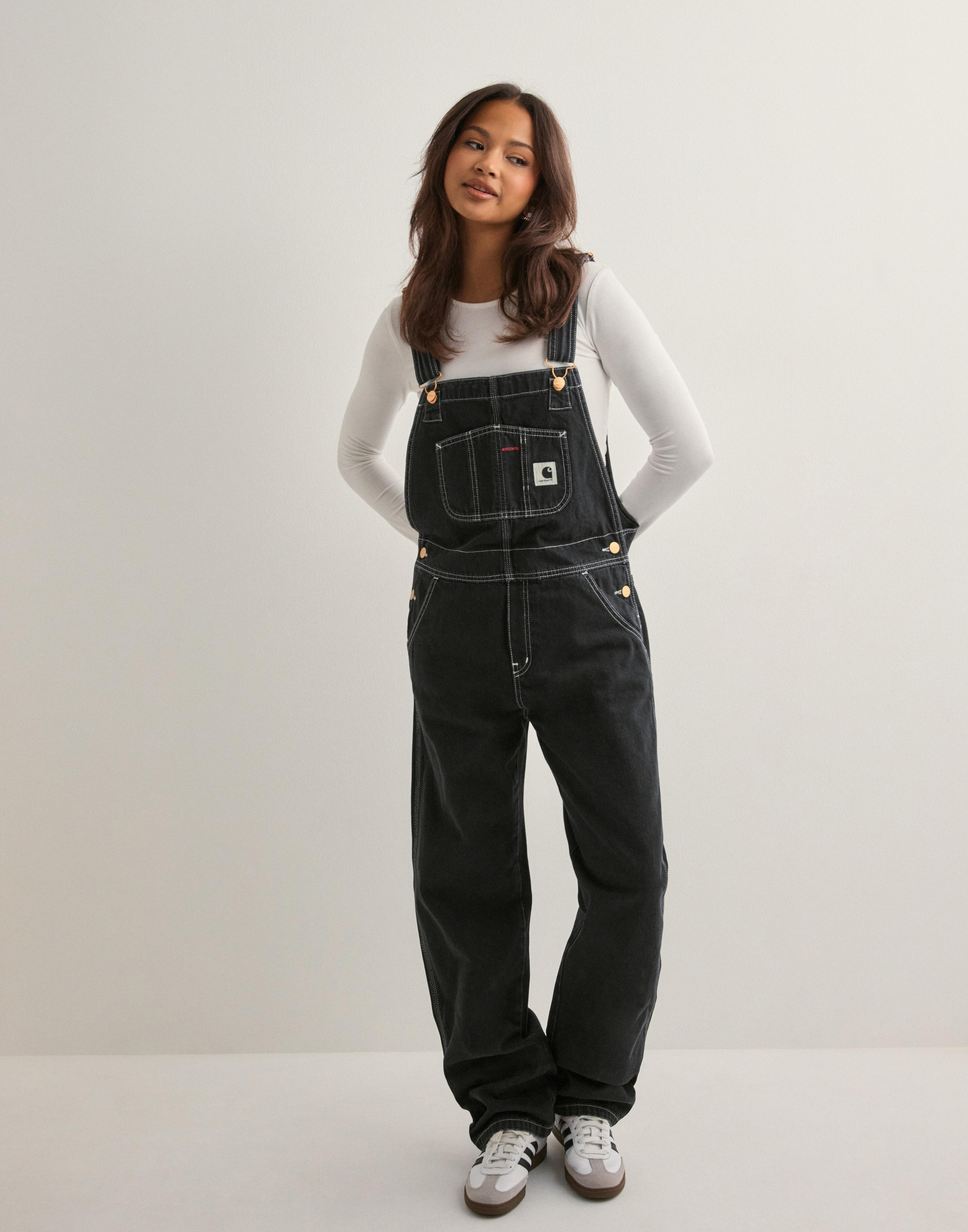 Buy Carhartt WIP W' Bib Overall Straight - Black | Nelly.com