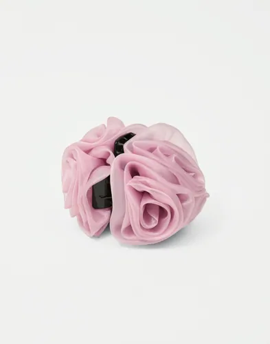 BECKSÖNDERGAARD - Pink - Organza Flower Hair Claw