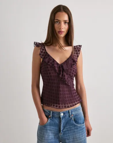 Flounce Dot Top