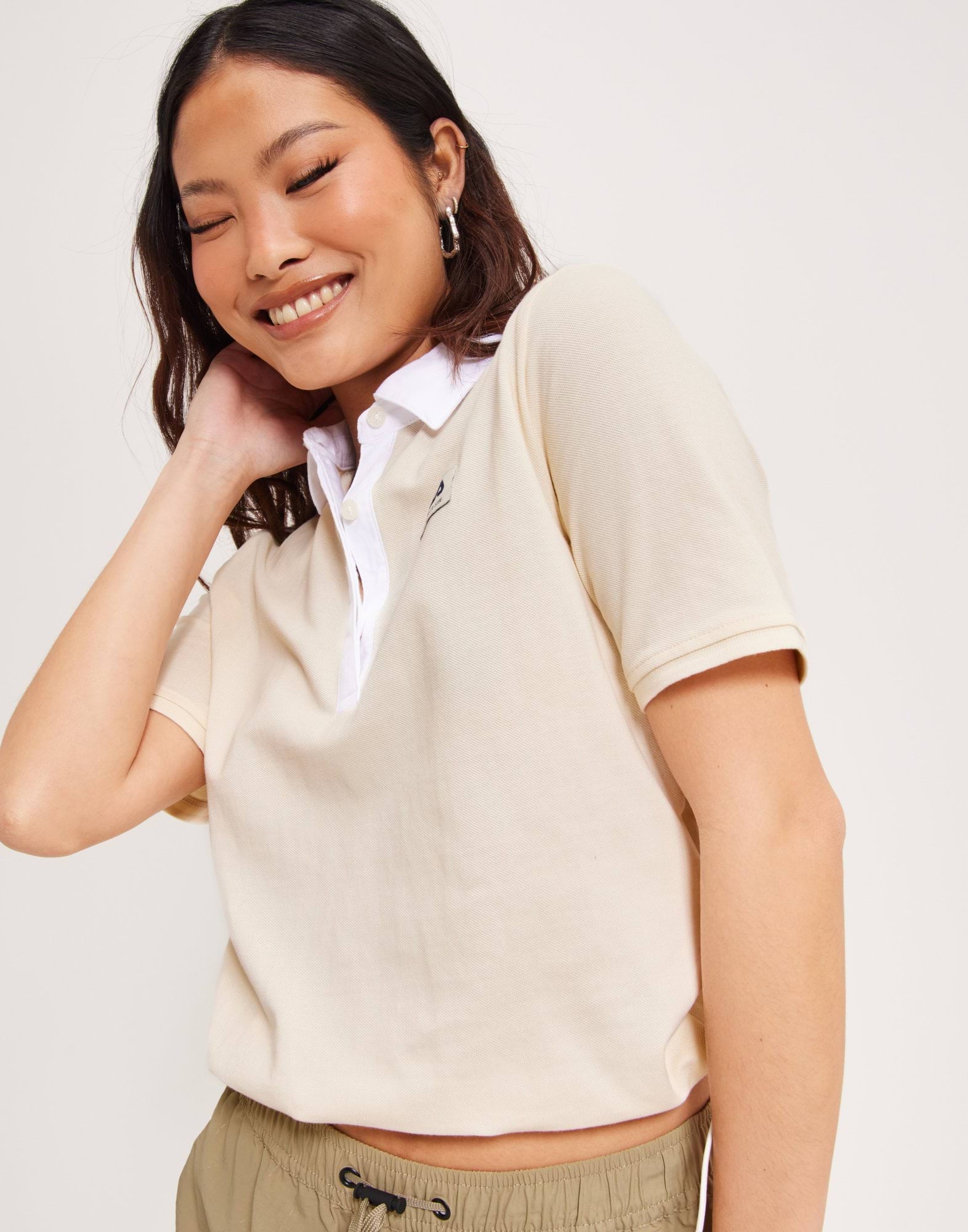 TARBECK Cropped Polo Tee