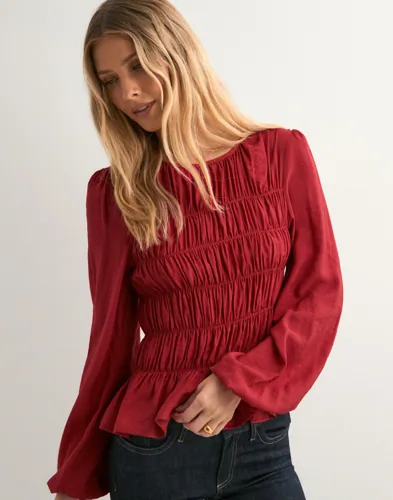 Nelly - Rød - My Best Smock Blouse