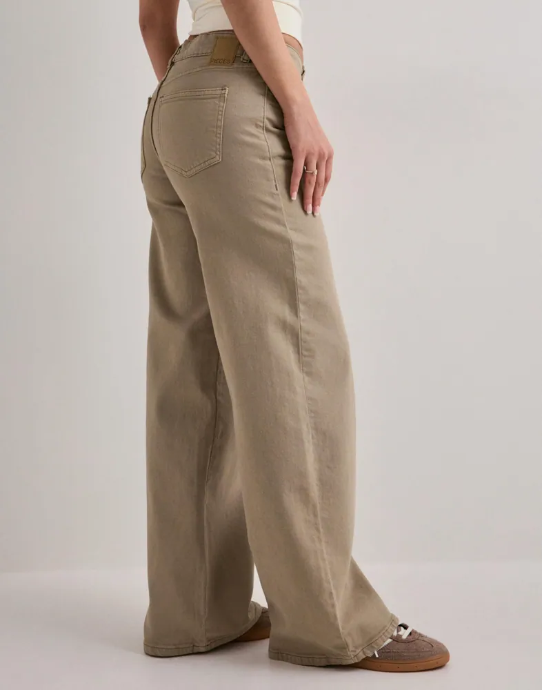 PIECES Pcselma Lw Wide Colored Noos Jeans dam – bild 3