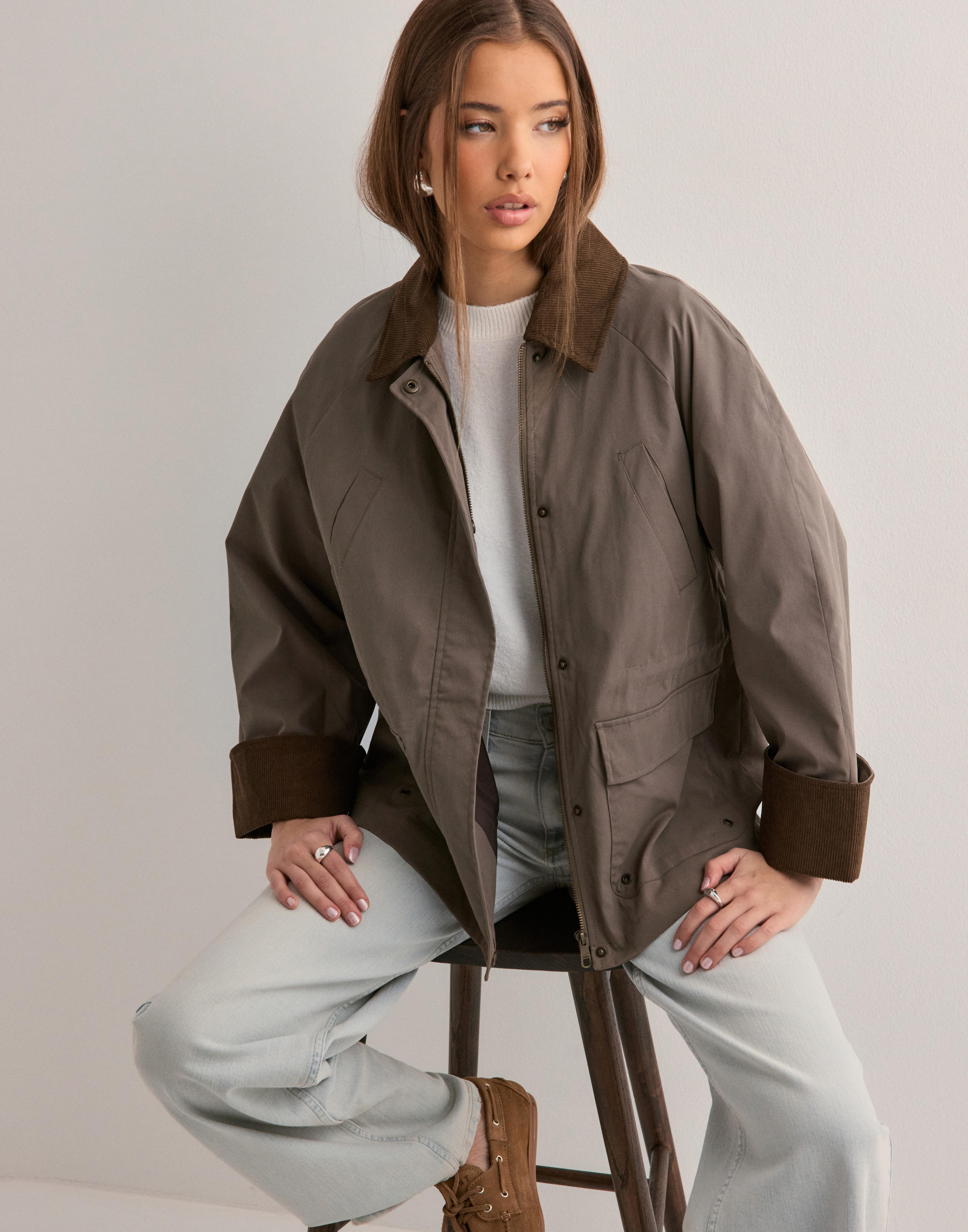 Buy Only ONLEJA ORCHID SPRING LIFE JACKET CC - Walnut | Nelly.com