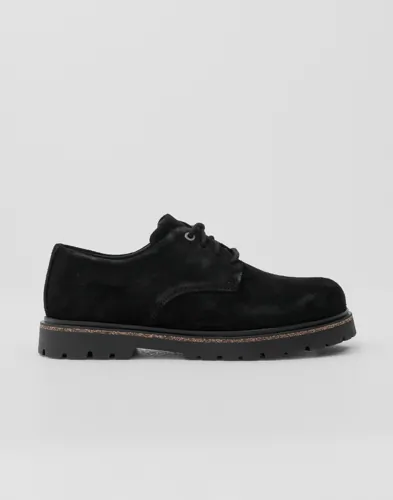 Svart Birkenstock Highwood lågsko med snörning och logga på sidan