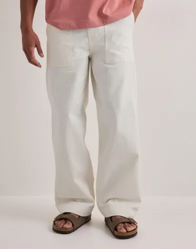 Selected Men SLH260-Wide Leg Hotel Amour Pant Slacks Beige