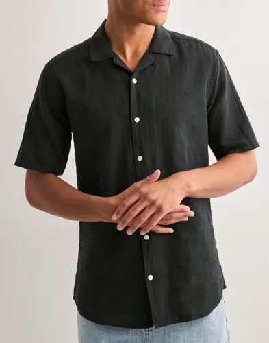 ONLY & SONS Onscaiden Life Ss Solid Resort Line Linneskjortor dam – bild 3