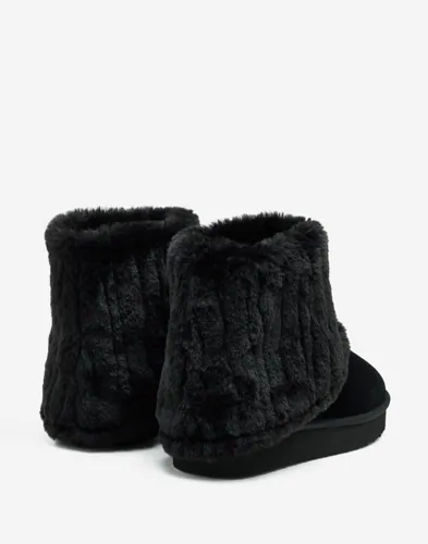 Nelly Cosy Platform Boot teddy boots dam – bild 3