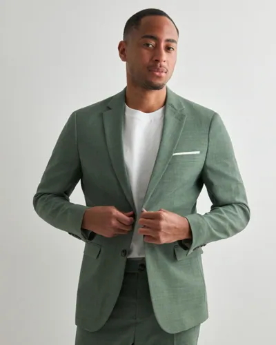 Selected Men Slhslim-Oasis Linen Blz Noos Kavajer bomberjackor herr – bild 2