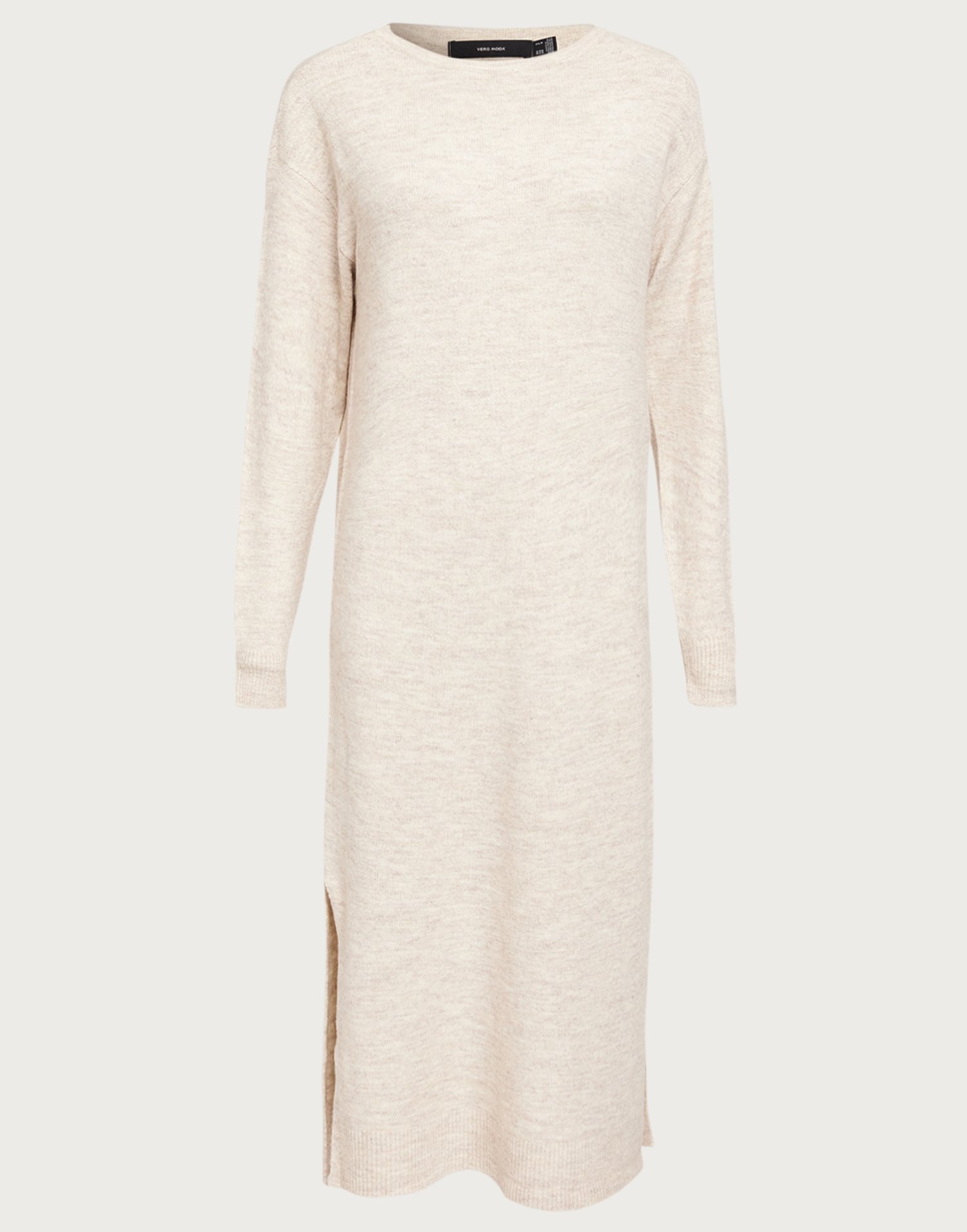 Buy Vero Moda VMLEFILE LS BOATNECK CALF DRESS NOO - Birch W. Melange |  Nelly.com