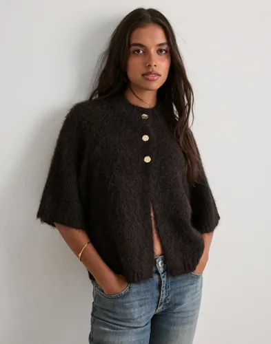 Neo Noir - Brun - Benuta Fluffy Knit Cardigan