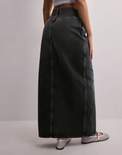 Only - Sort - Onlcilla Long Slit Skirt Dnm Noos