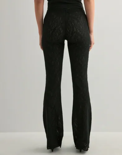 Nelly - Sort - Lace Flare Pants