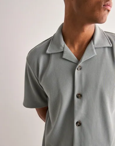 Selected Men Slhloose-Plisse Resort Ss Shirt Ex Kortärmade skjortor herr – bild 2