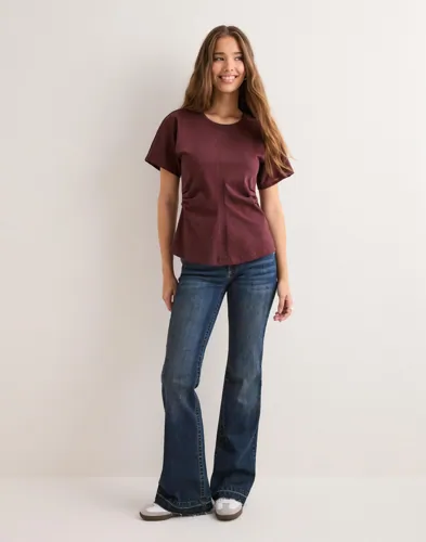 ONLY Onlmarie Life S/S Ruching Top Jrs N t-shirts dam – bild 2