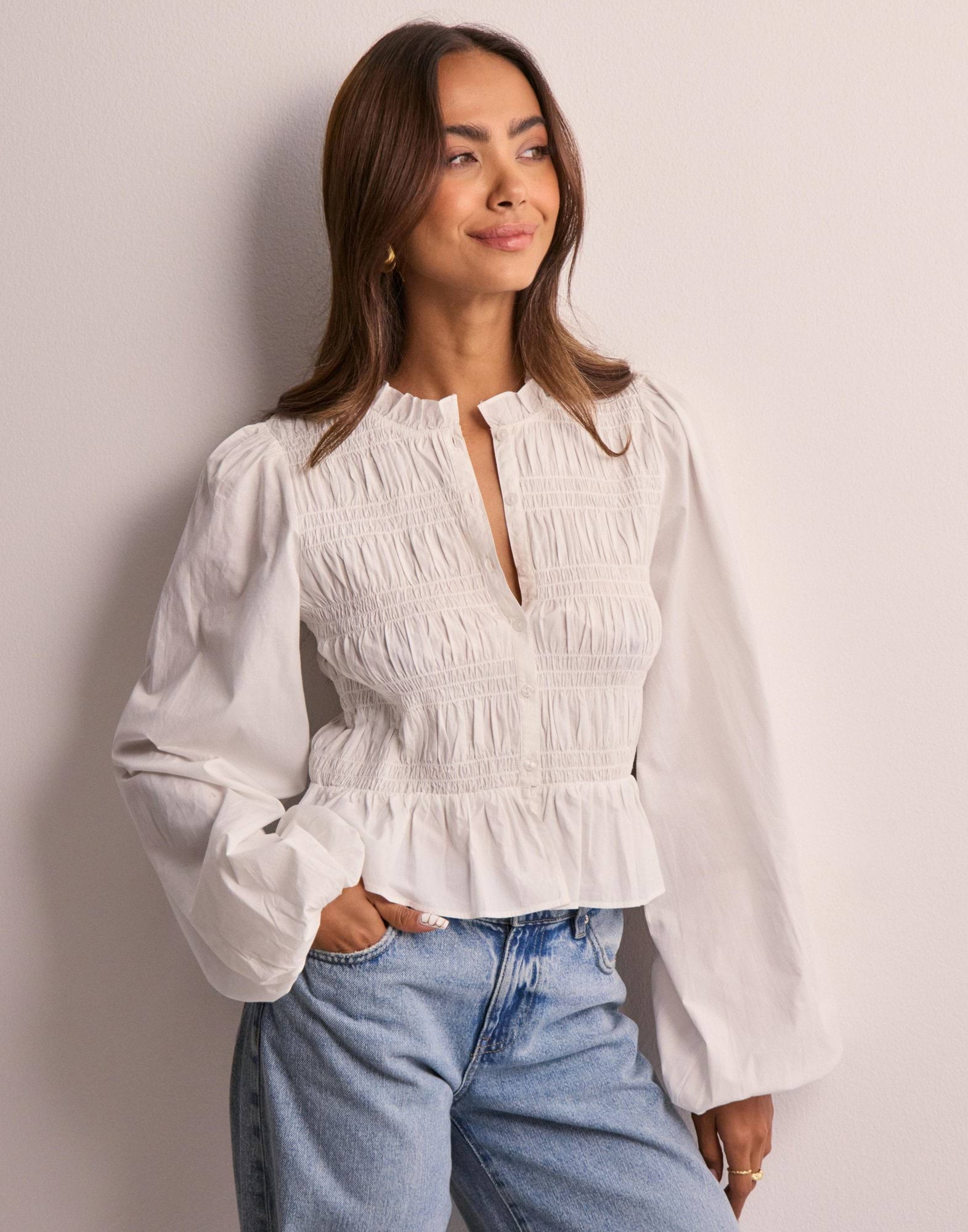 Nellie Glory Long Blouse Black