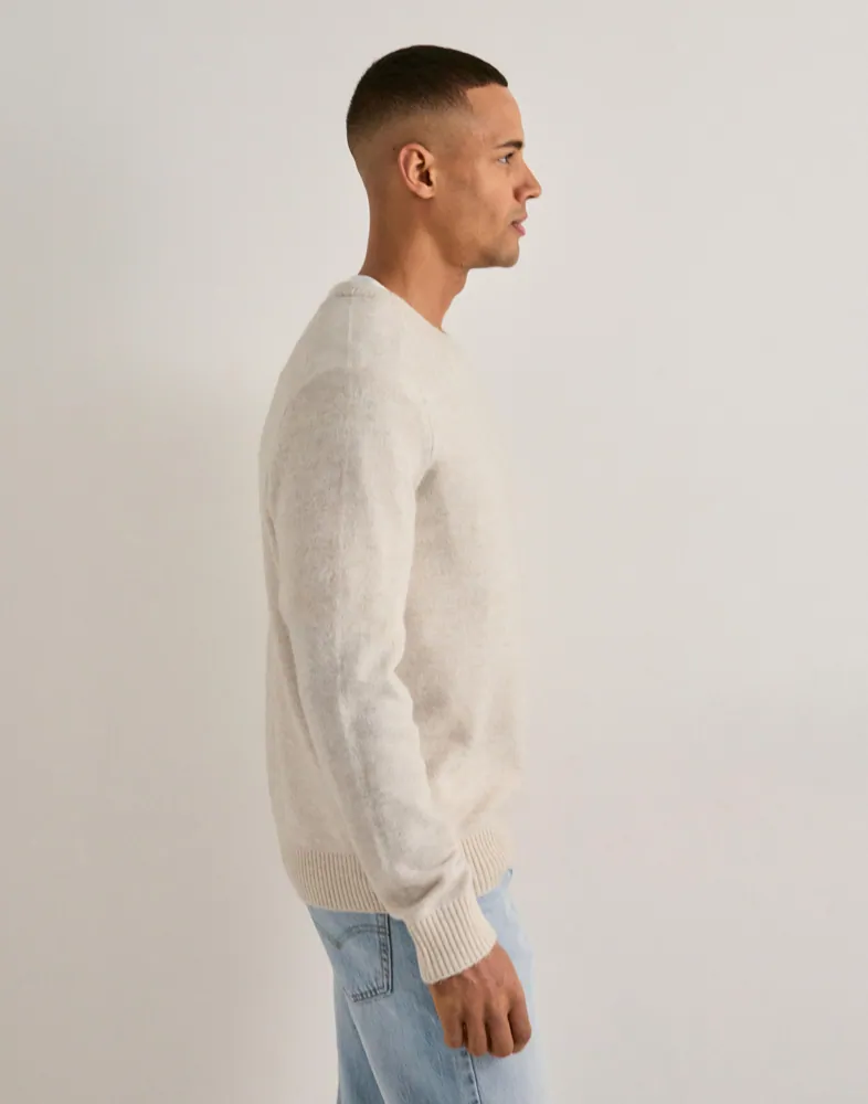 Selected Men Slhrai Ls Knit Crew Neck Stickade tröjor herr – bild 5