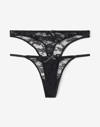 Nelly - Svart - Mix 2-Pack Panties
