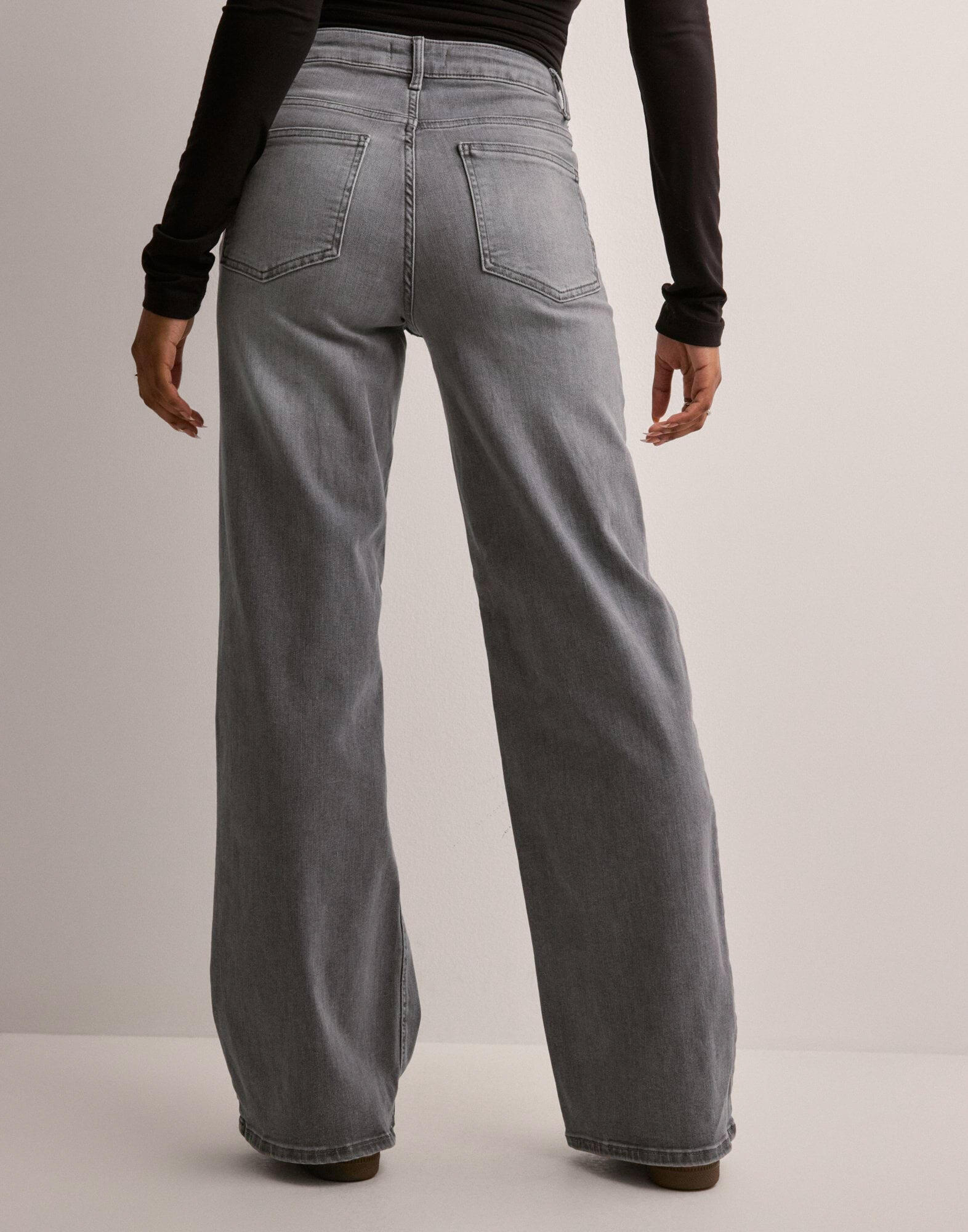 Onlmadison Blush Hw Wide Dnm Black Denim