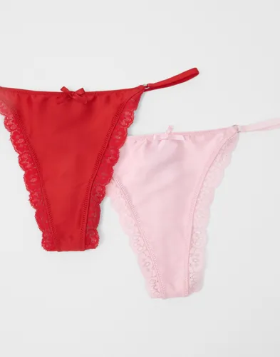 Nelly - Rød - Loveable 2-Pack Thong