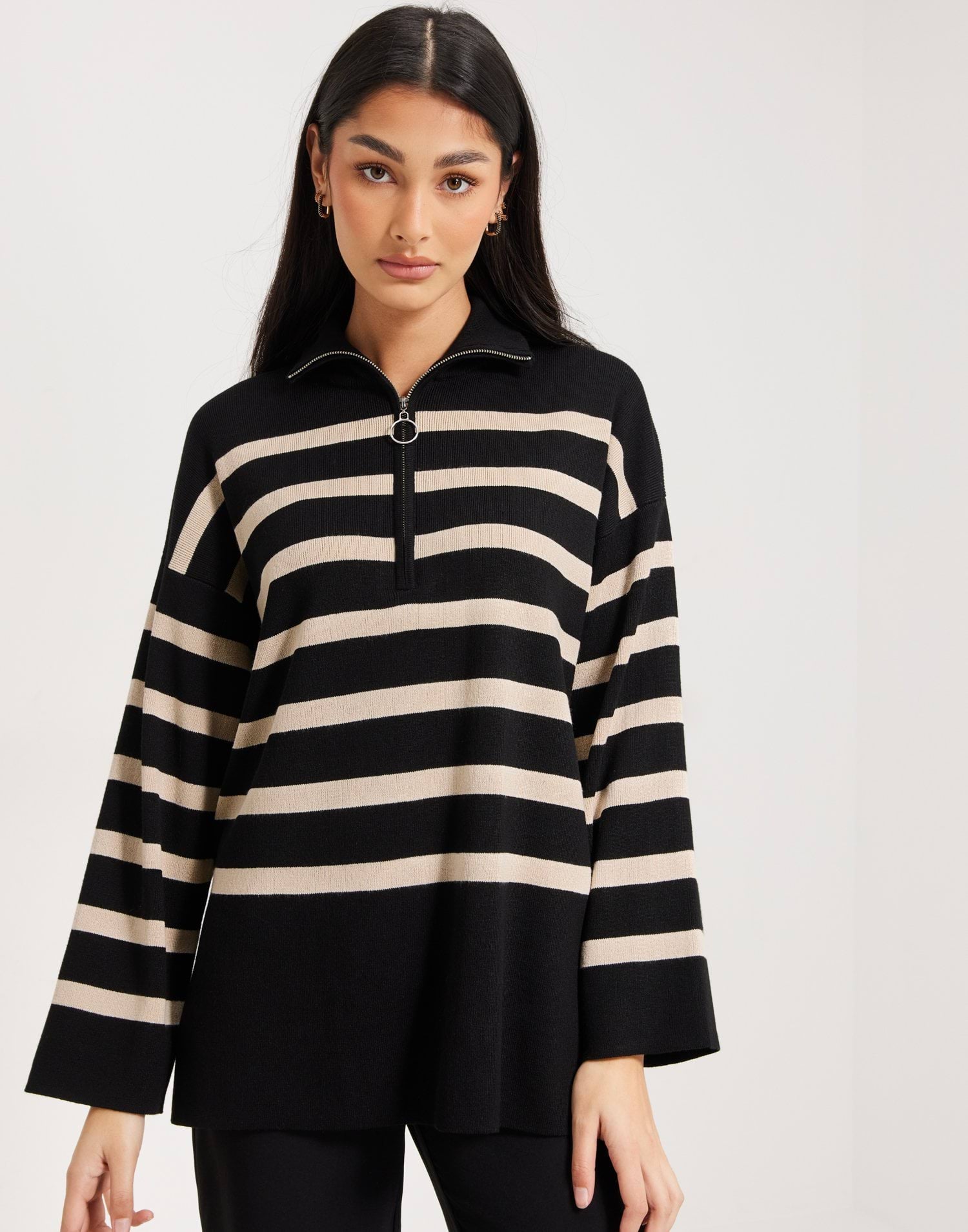 OBJESTER L/S KNIT ZIP PULLOVER NOOS