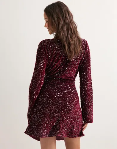 PIECES Pckam Ls V-Neck New Dress Jrs Bc festklänningar dam – bild 3