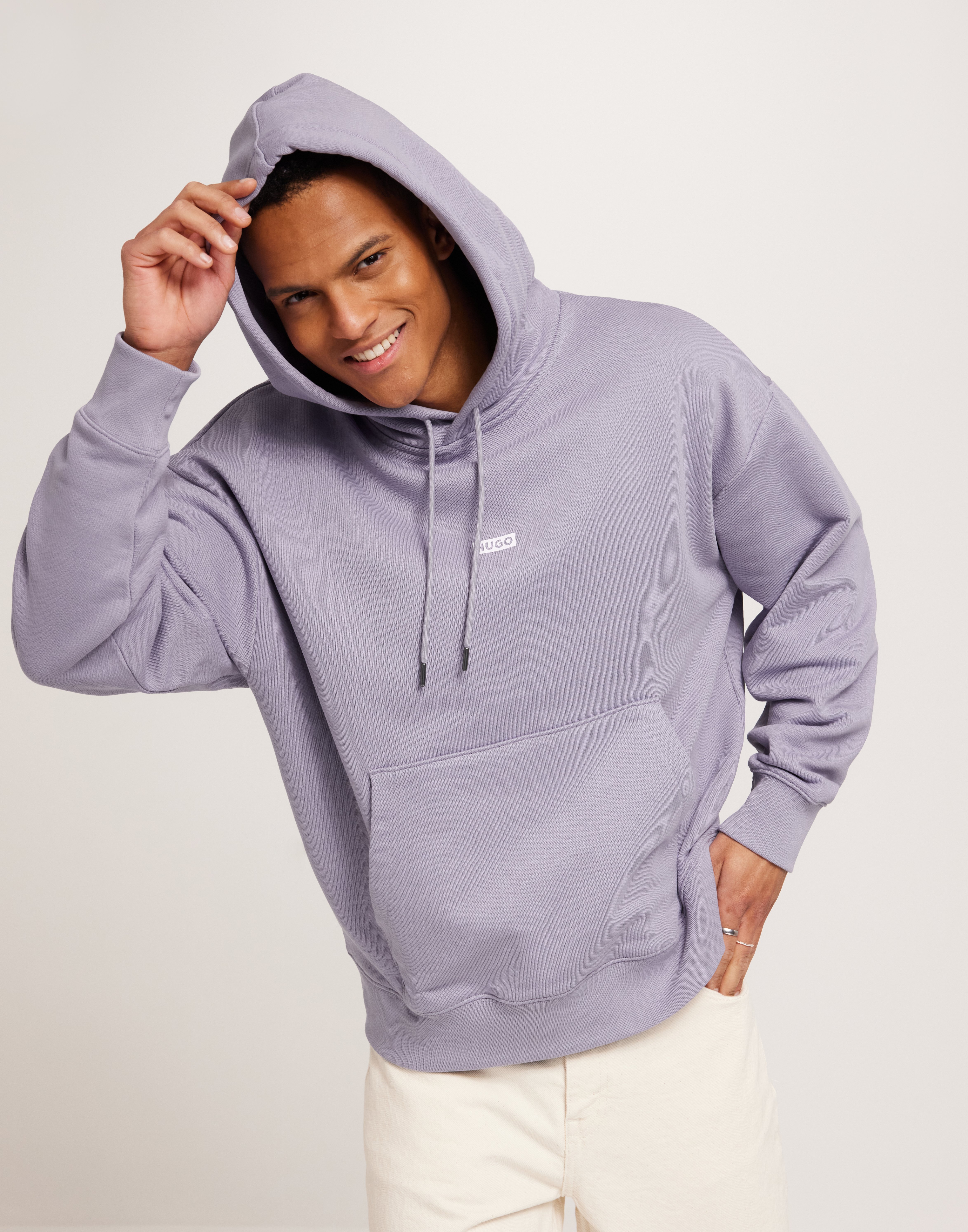 HUGO Nazardo 10257685 01 Hoodies Lilla