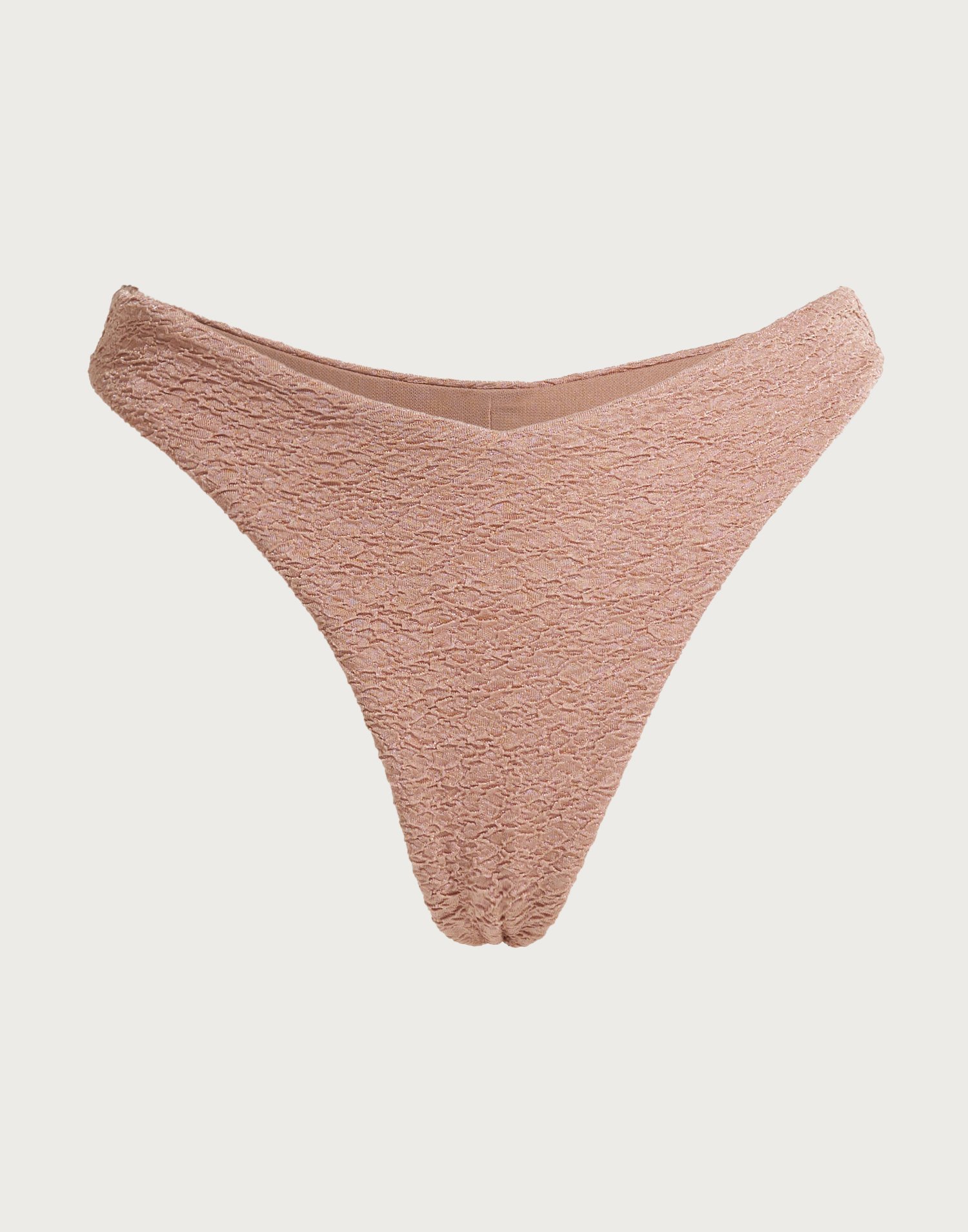 Nelly - Beige - Structure Cheeky Bikini Panty