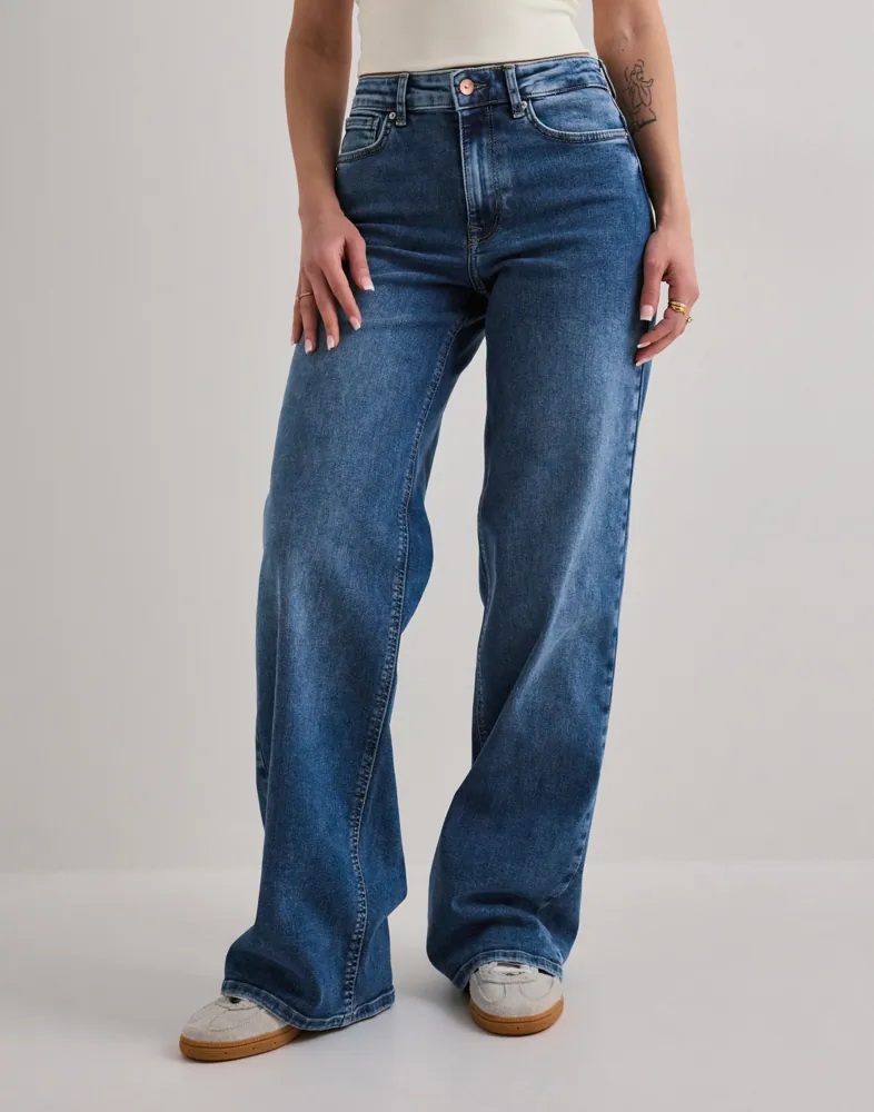 ONLY Onlmadison Blush Hw Wide Dnm CRO372 jeans dam – bild 2