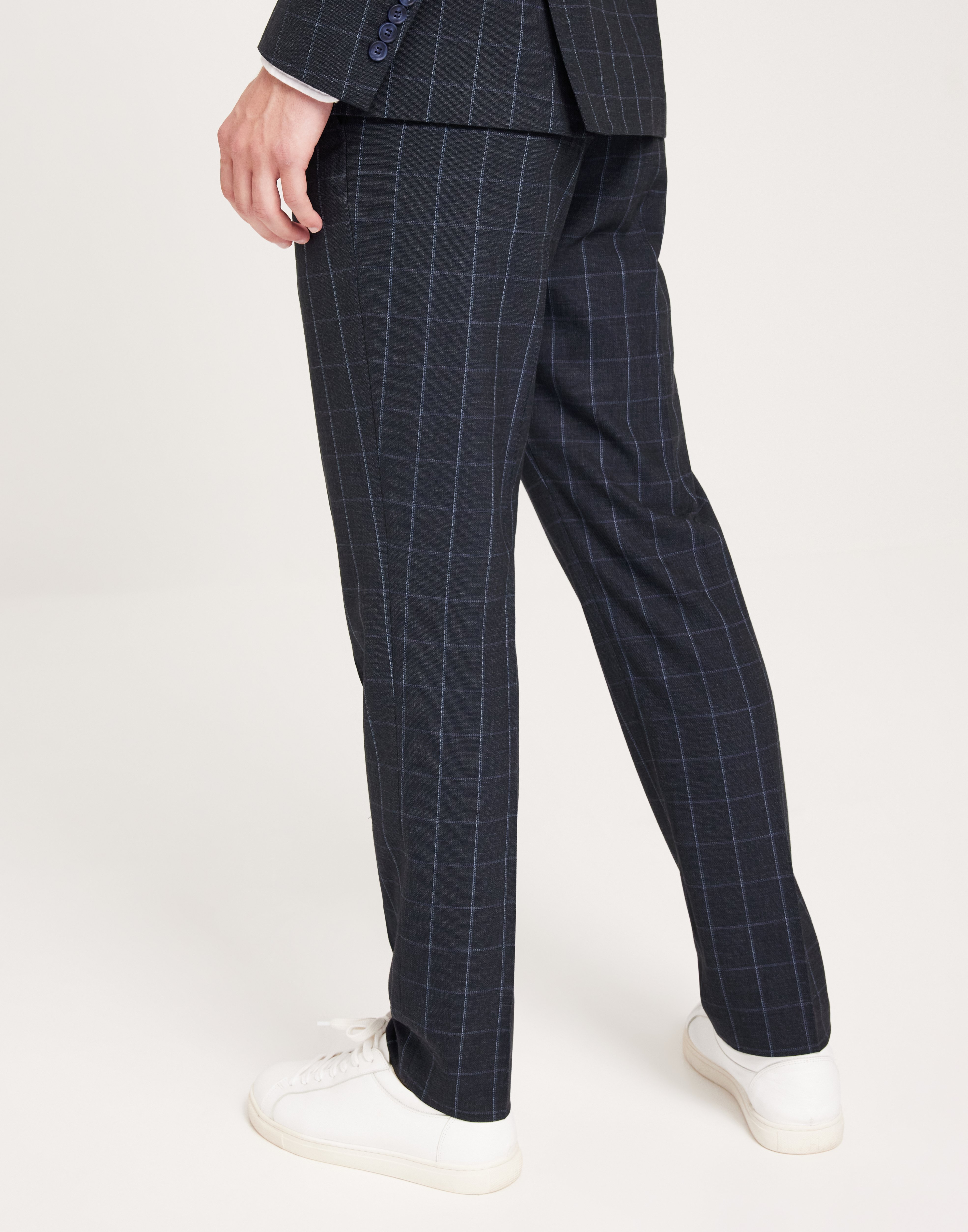 Pantaloni Uomo SELECTED HOMME Slim-fit In Lana - Navy - Eleganti E Confortevoli