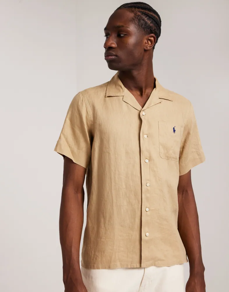 100% LINEN SHORT SLEEVE-SPORT SHIRT