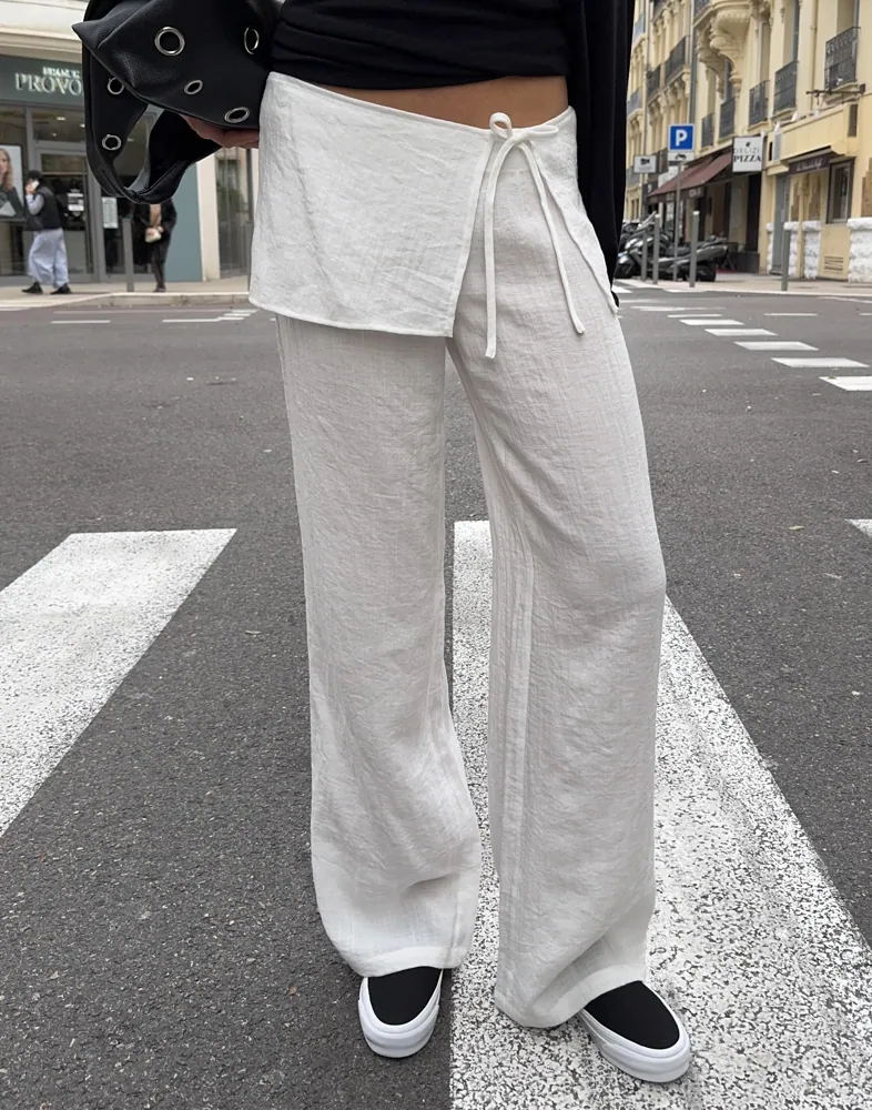 Skirt Detail Pants