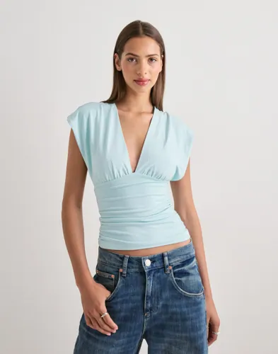 Nelly - Blå - Cross Back Shoulder Top