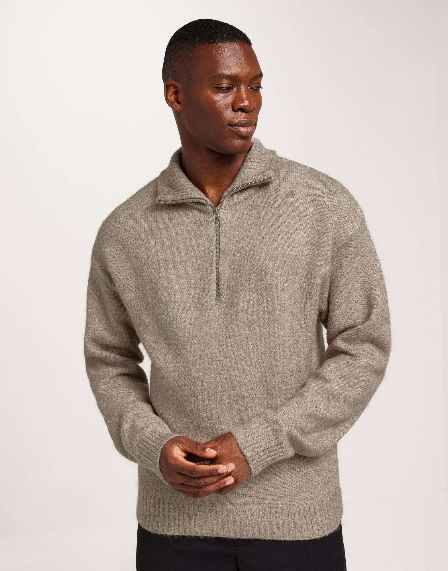 JOROLLIE KNIT HALF ZIP SN