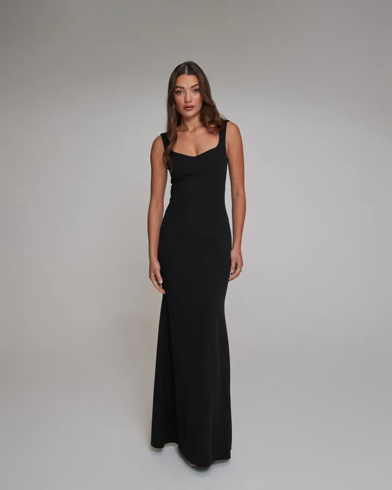 Buy Nelly Heartshaped Evening Dress Black