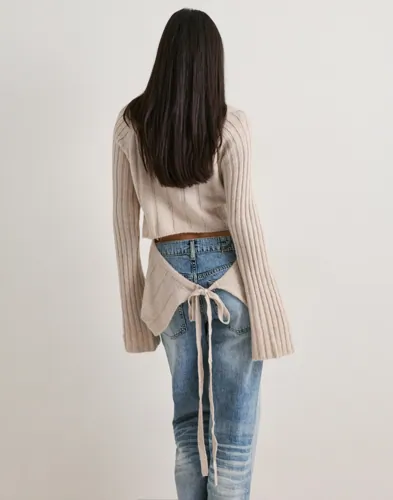 VERO MODA Vmwren Ls Tie Pullover Knit Exp stickade tröjor dam – bild 3