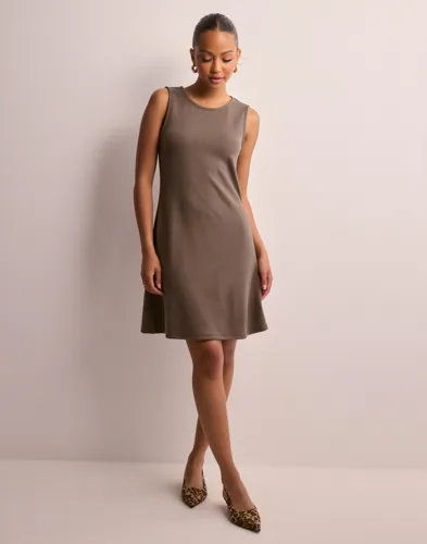 JDY - Brun - Jdyalanis S/L Mini Dress Jrs Exp