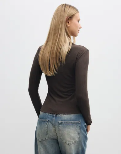 ONLY Onlemma L/S High Neck Top Noos Jrs långärmade t-shirt dam – bild 4