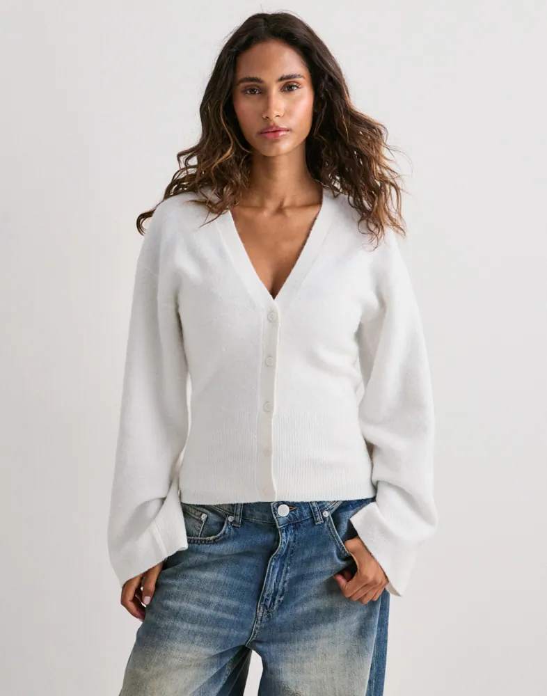 Tight Waist Knit Cardigan