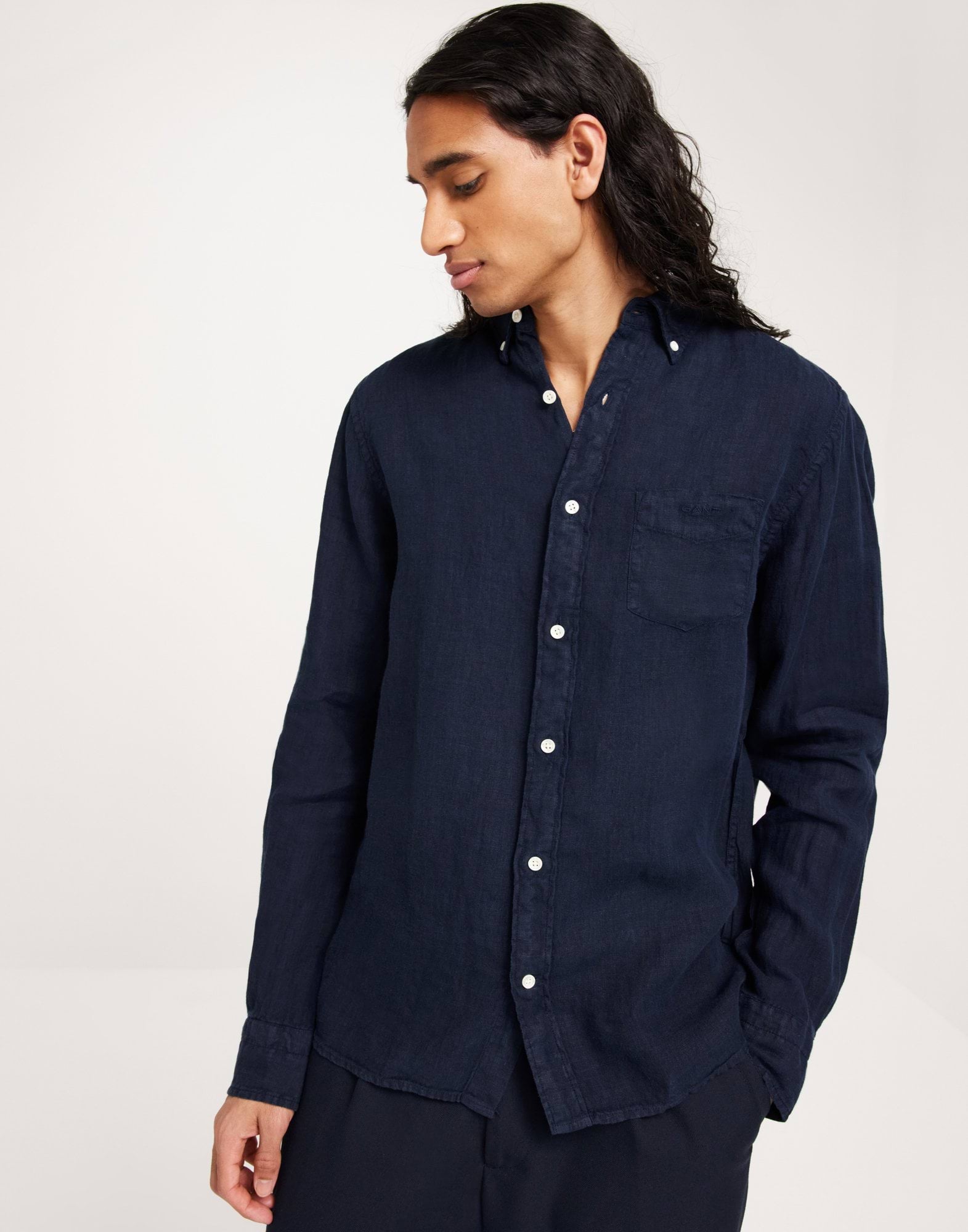 REG UT GMNT DYED LINEN SHIRT