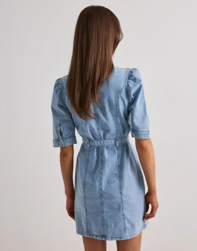 ONLY Onlvibbe Ss Belt Dnm Dress Akm skjortklänningar dam – bild 3