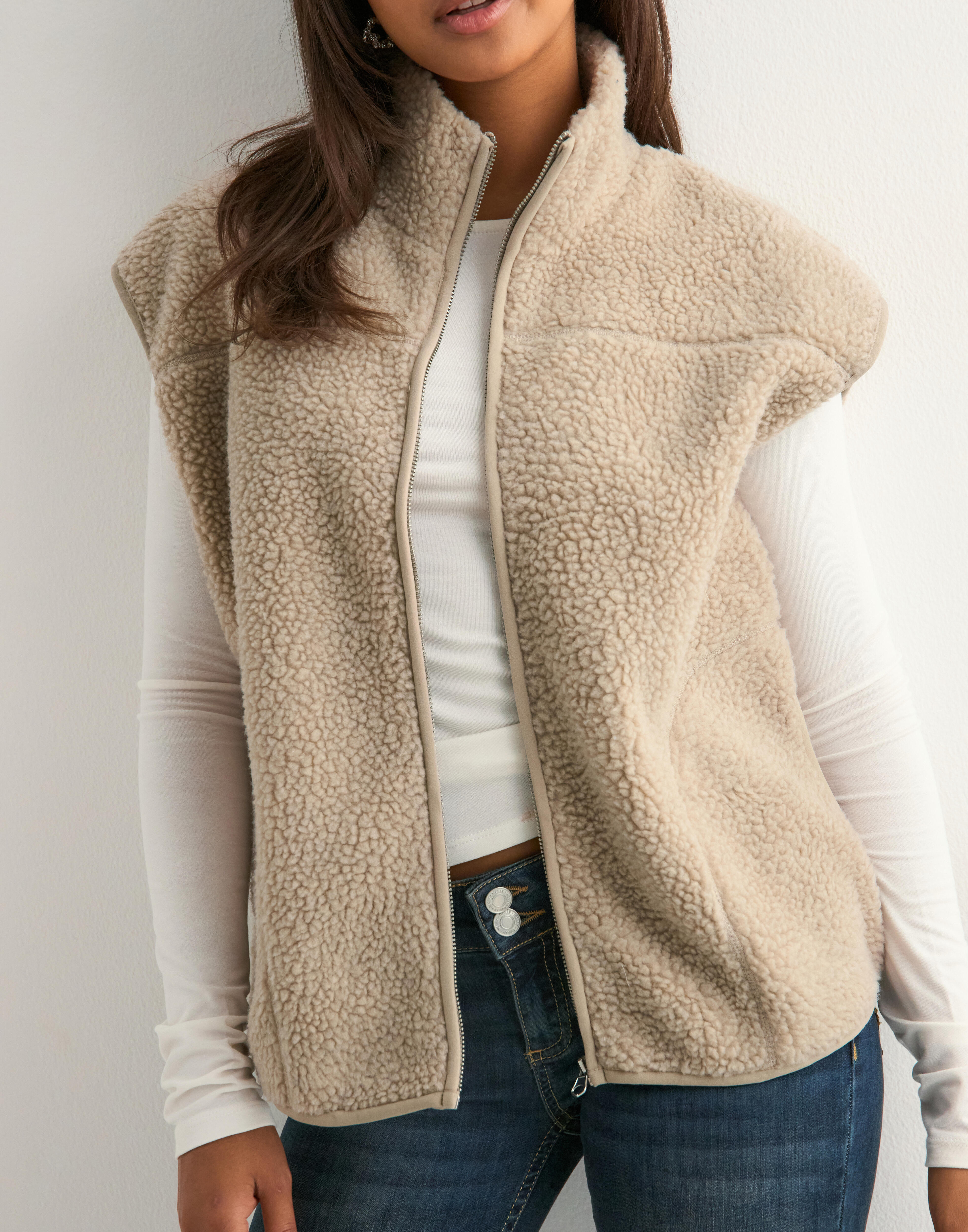 Buy Pieces PCSADIA TEDDY VEST NOOS BC - Silver Gray | Nelly.com