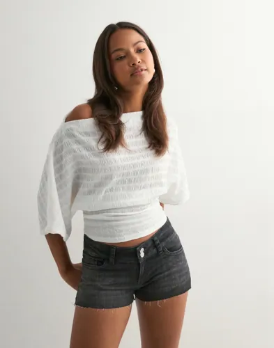 Nelly Stitch Jeans Shorts dam – bild 3